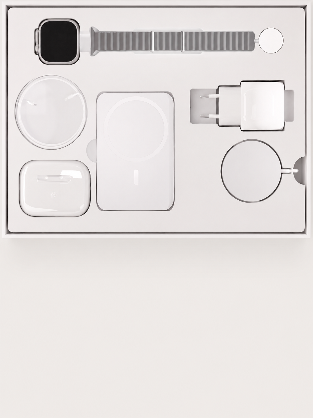 Pack Chargeurs 6 en 1 CHEZSAMOS, coffret complet avec montre, chargeurs et écouteurs